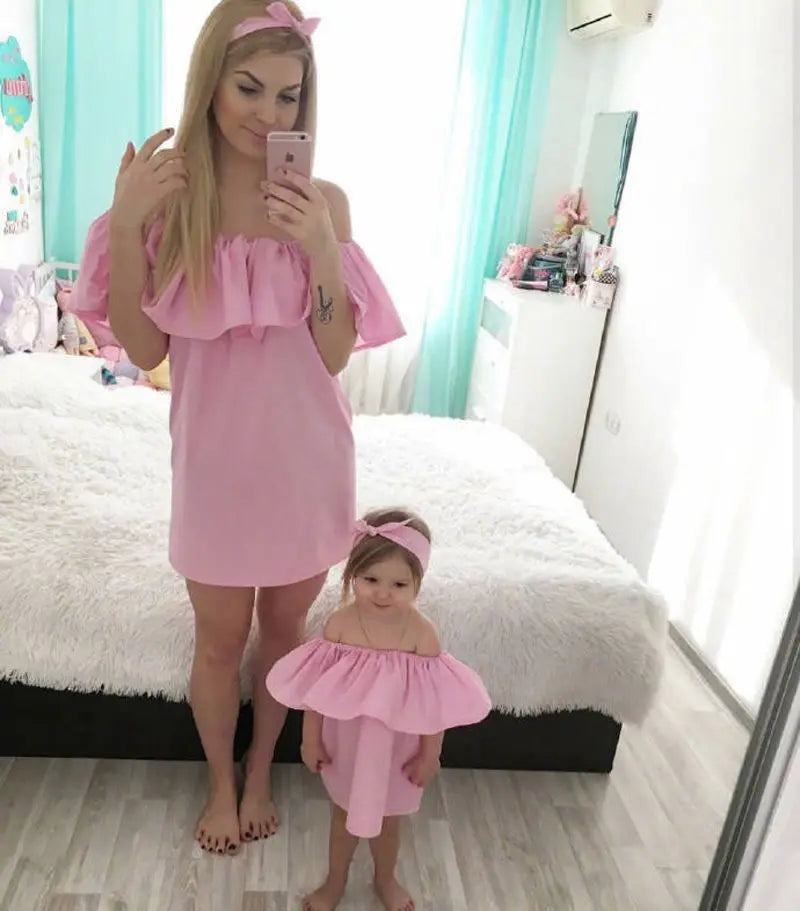 Mother Daughter Matching Boho Dresses
