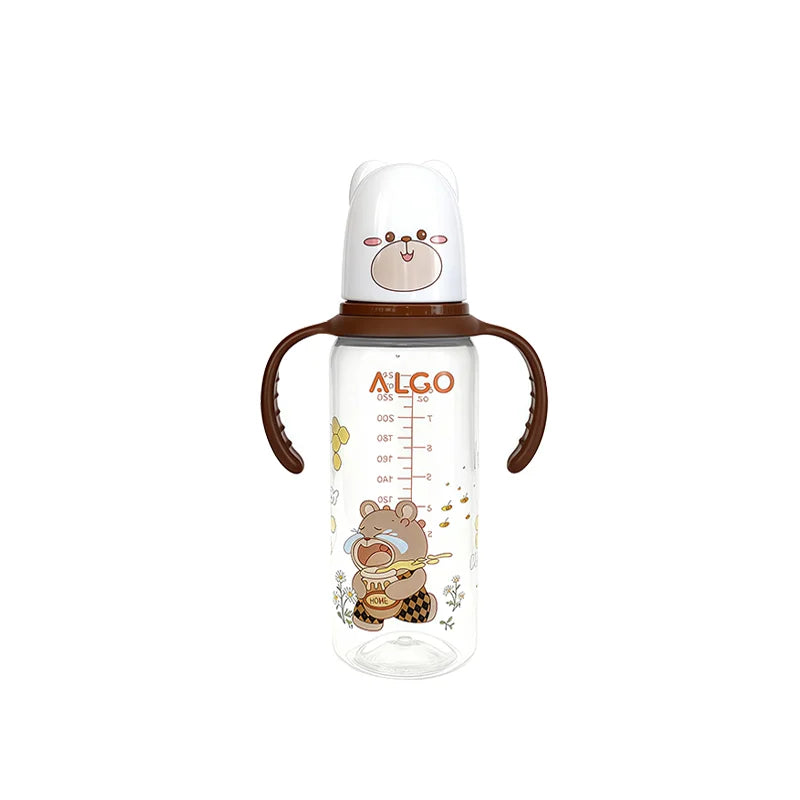 PP Bottle with Handle 240ml FCM Certified – front view