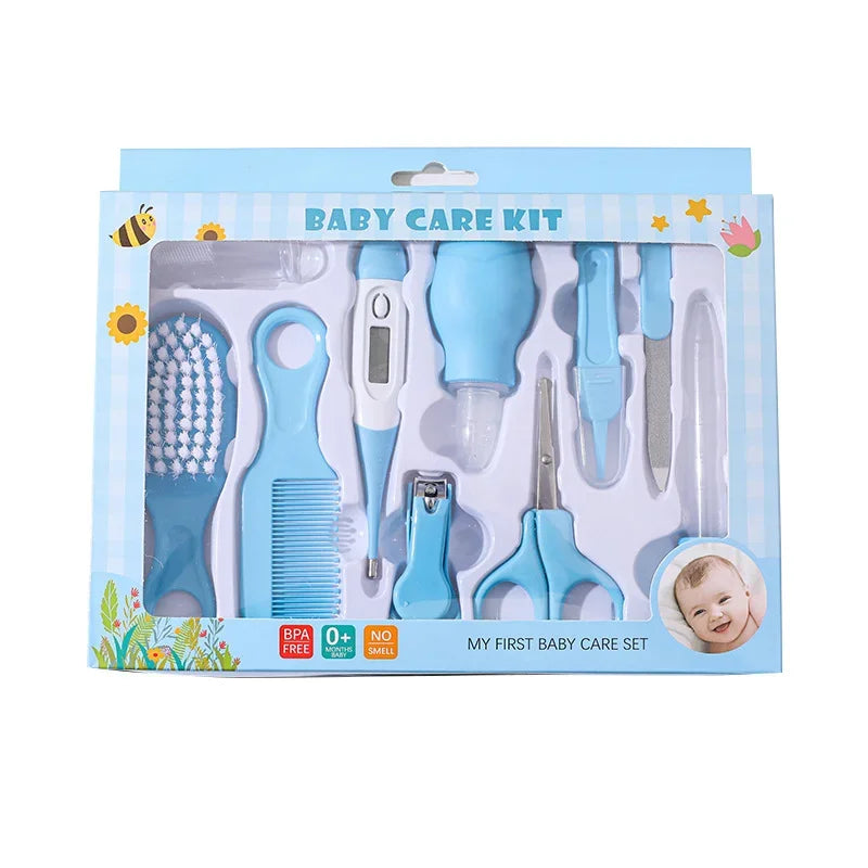 10-in-1 Care Grooming Kit Pink & Blue 0-24M Kids – Digital Thermometer