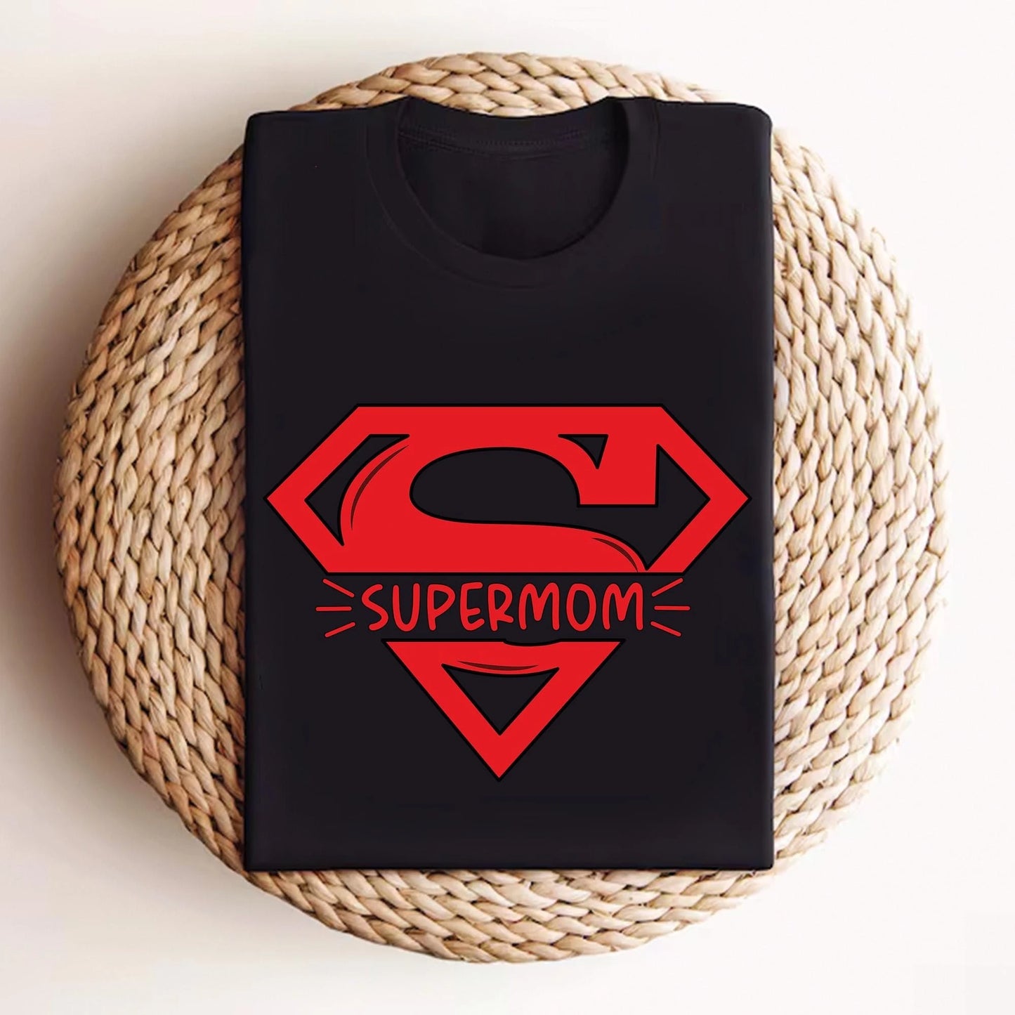 Super Mom Superhero Cotton T-Shirt S-XXXL
