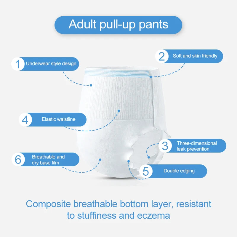 Ultra-Thin Breathable Adult Diapers Highly Absorbent