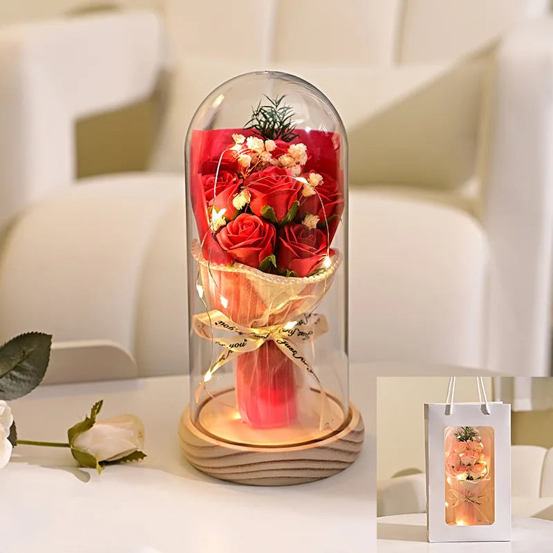 Eternal Dried Flower Soap Rose Gift Box