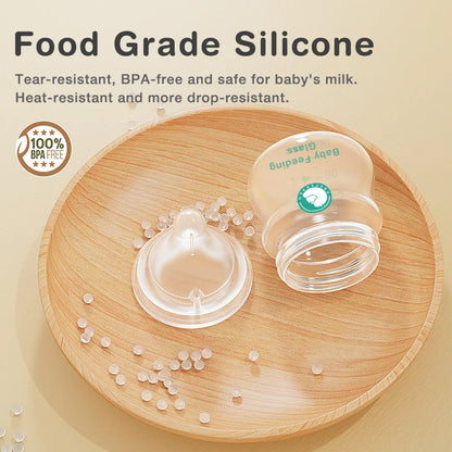 Glass Bottle BPA-Free Anti-Flatulence – dr.Isla glass bottle front