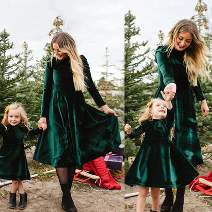 Mom and Daughter Matching Floral Dress Set