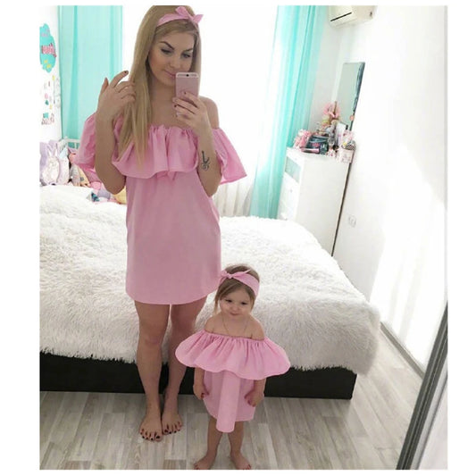 Mother Daughter Matching Boho Dresses