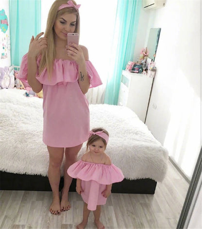 Mother Daughter Matching Boho Dresses