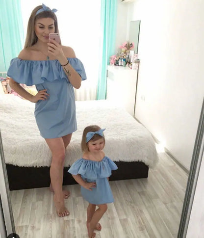 Mother Daughter Matching Boho Dresses