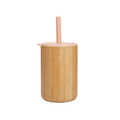 Bamboo Silicone Straw Cup for Kids 150ml – bamboo body