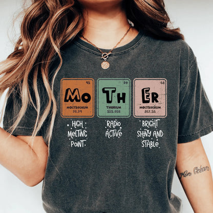 Chemistry Periodic Table Mom T-Shirt Cotton