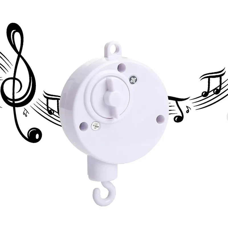 Wooden Revolving Music Box Crib Mobile 0-12M