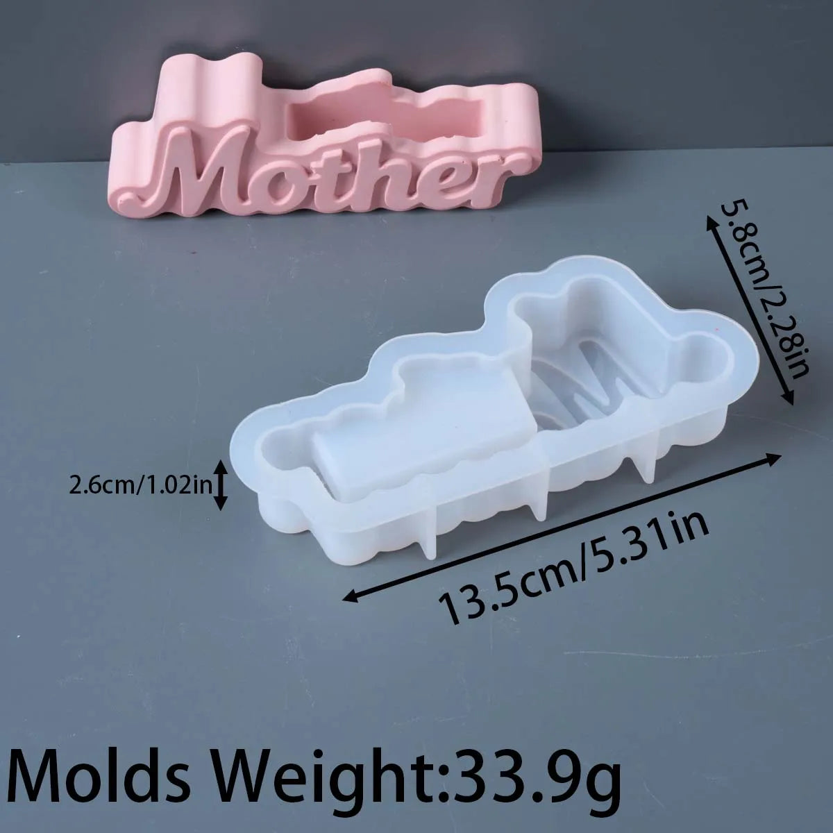 Letter Vase Silicone Mold DIY Resin