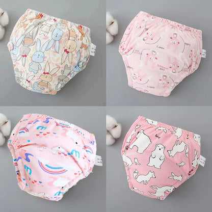 Baby Waterproof Diaper Shorts 4PCS I Training  Pants