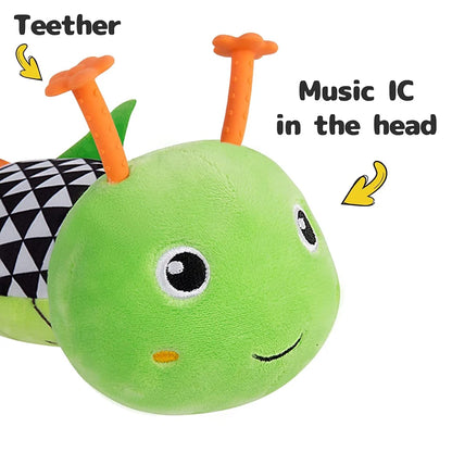 Sensory Caterpillar Plush Toy 3-in-1 0-12M Kids