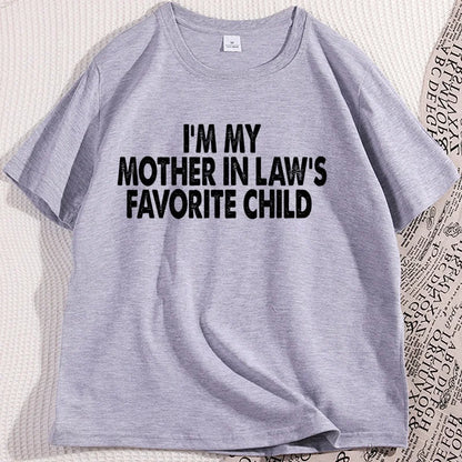 Funny Mother-In-Law Graphic T-Shirt Cotton