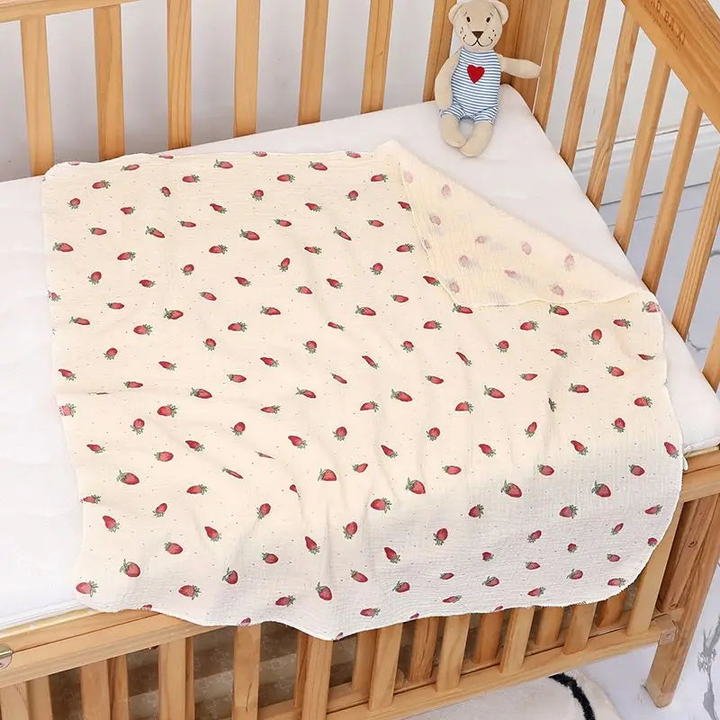 Cotton Muslin Swaddle Blanket 80x80cm 0-24M KidsCotton Muslin Swaddle Blanket 80x80cm 0-24M Kids