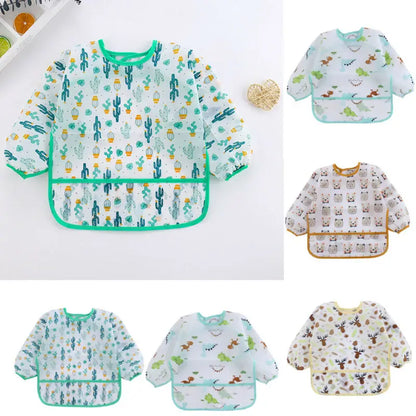 Waterproof Long Sleeve Art Smock Bib 1-3Y