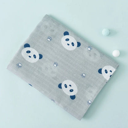 Dual Layer Muslin Swaddle Blanket 110cm 4-Pack