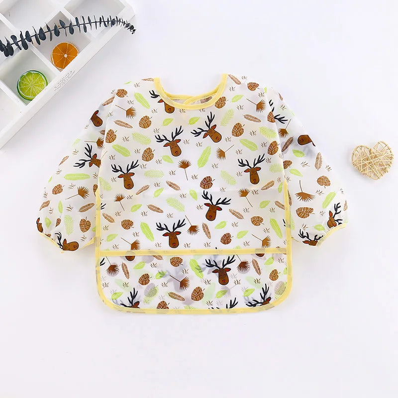 Waterproof Long Sleeve Art Smock Bib 1-3Y