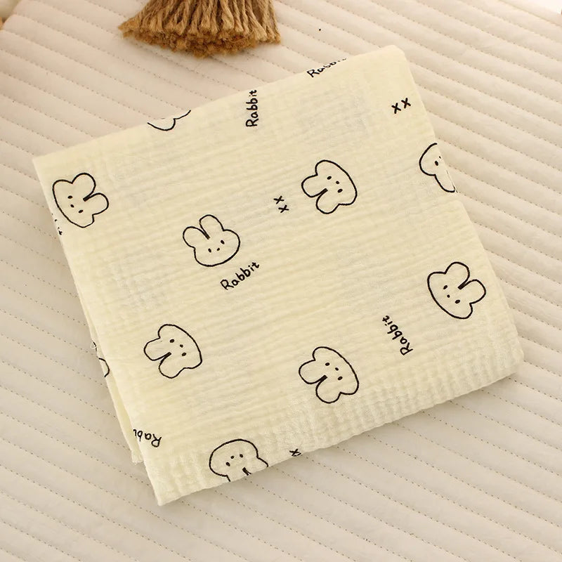 Cotton Muslin Swaddle Blanket 80x80cm 0-24M Kids