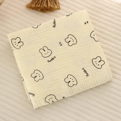 Cotton Muslin Swaddle Blanket 80x80cm 0-24M Kids