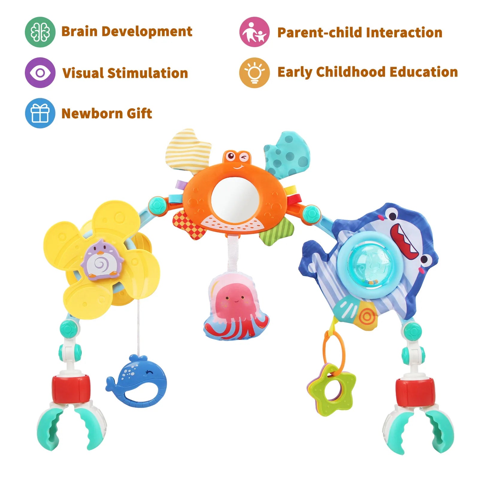 Stroller Arch Sensory Toy BPA-Free 0-12M