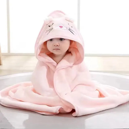 Hooded Bath Towel Blanket Cotton Bamboo Kids