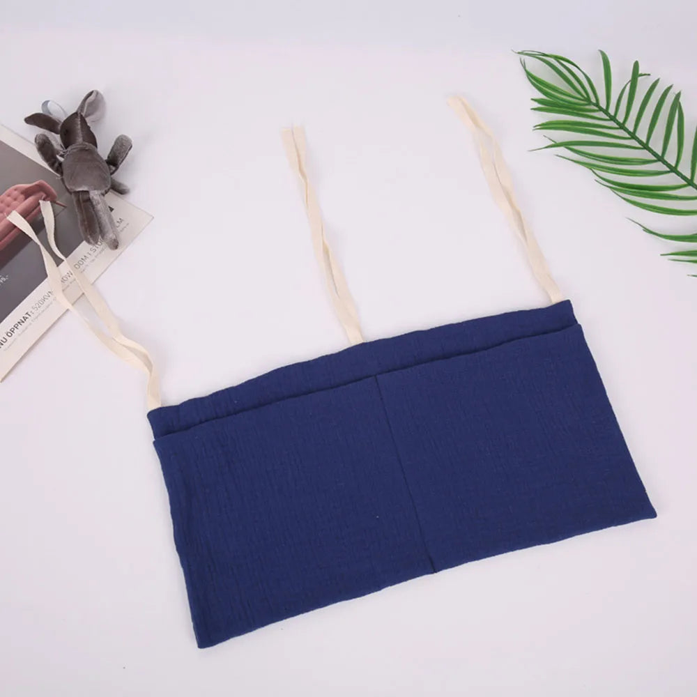 Crib Organizer Hanging Storage Bag 2 Pockets