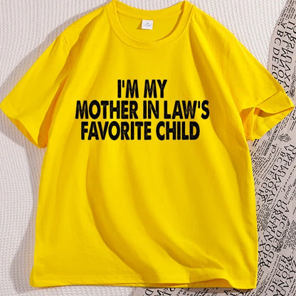 Funny Mother-In-Law Graphic T-Shirt Cotton