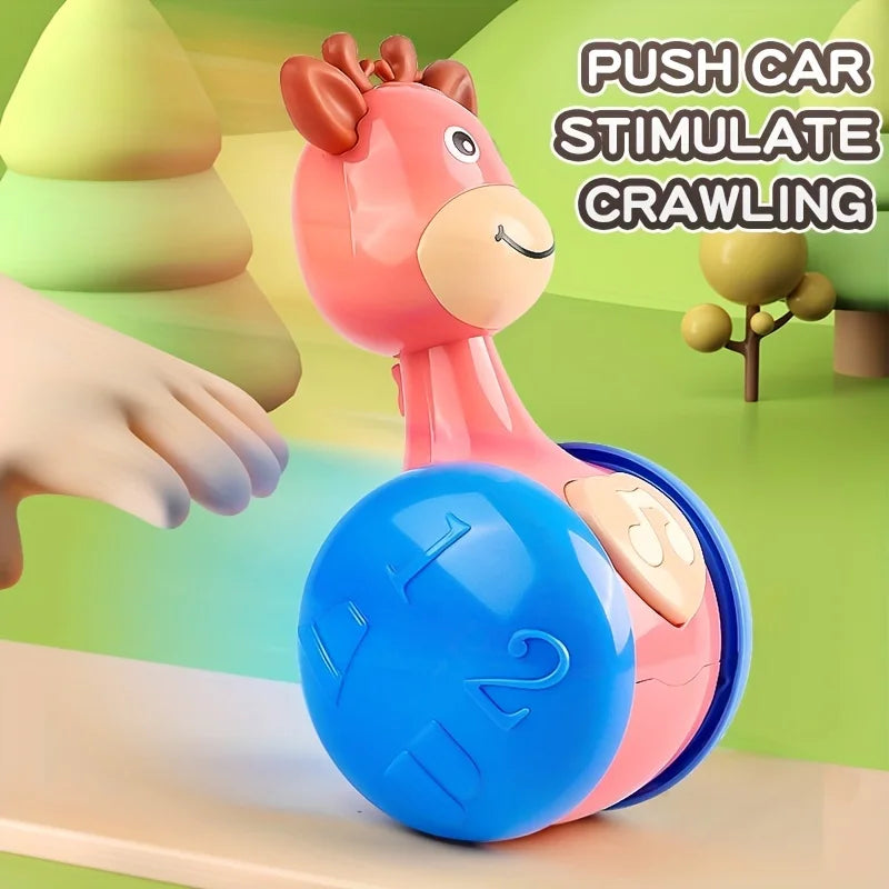 Roly Poly Tumbler Wobbler Toy Deer 4-12M