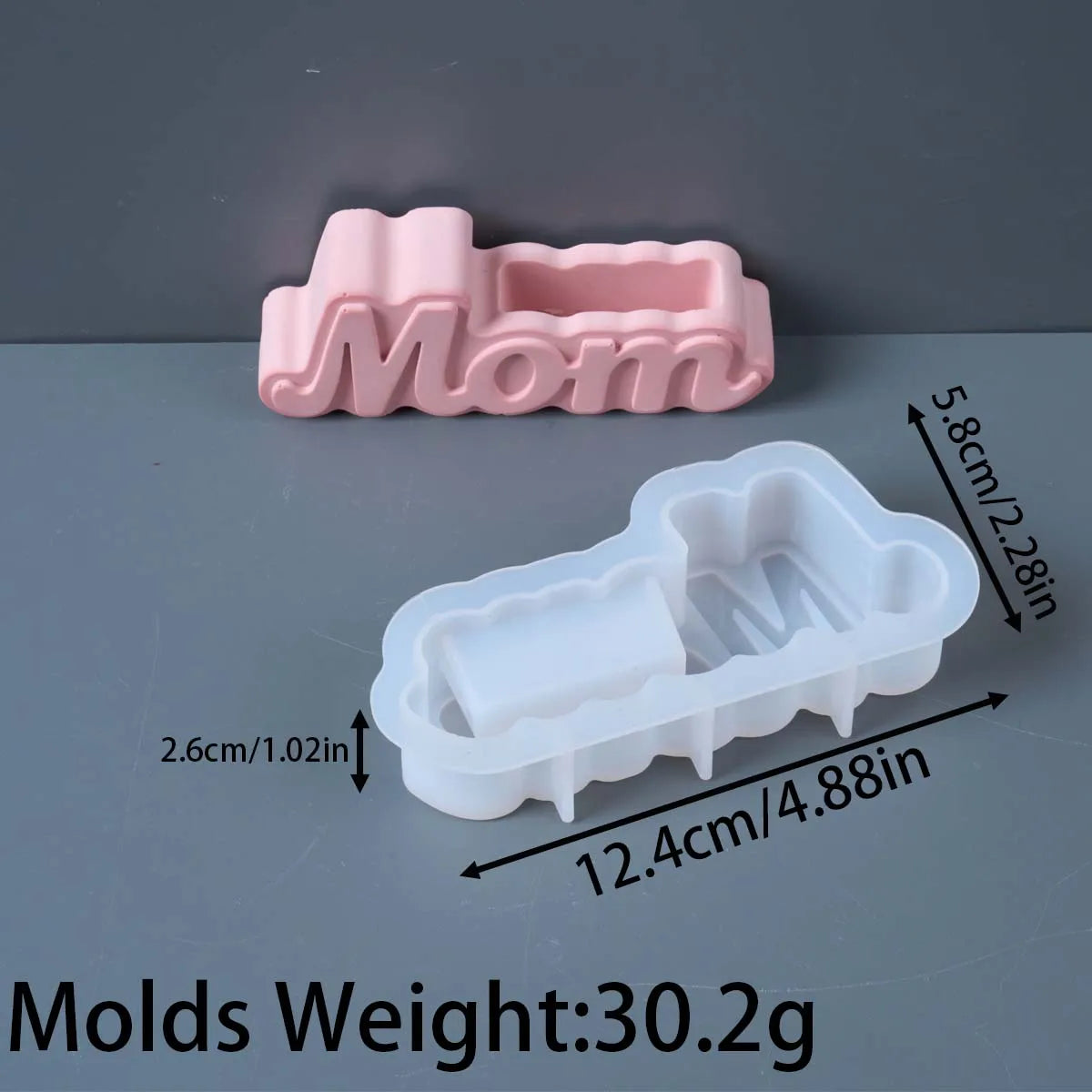 Letter Vase Silicone Mold DIY Resin