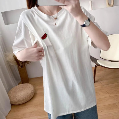 Nursing T-Shirt Cotton Top Breastfeeding