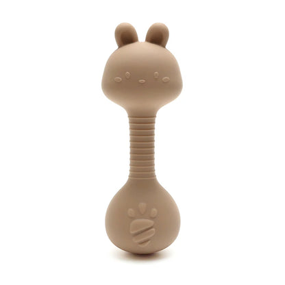 Bunny Silicone Rattle Teether BPA-Free 0-2Y