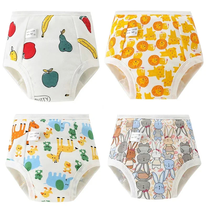 Baby Waterproof Diaper Shorts 4PCS I Training  Pants