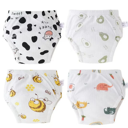Baby Waterproof Diaper Shorts 4PCS I Training  Pants