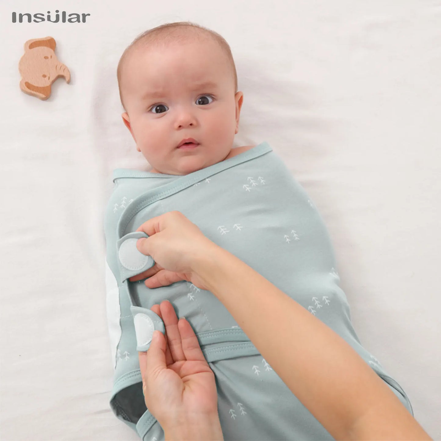 3pcs Cotton Adjustable Swaddle Set 0-6M 12 Prints
