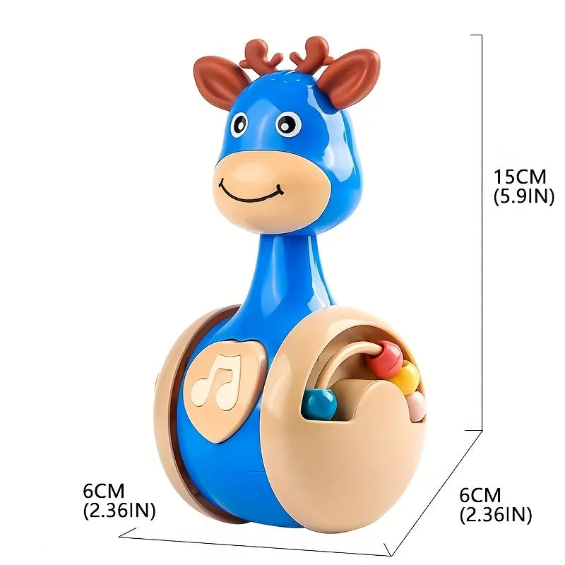 Roly Poly Tumbler Wobbler Toy Deer 4-12M