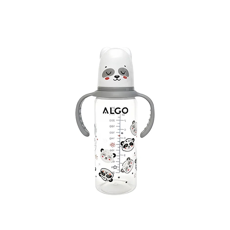PP Bottle with Handle 240ml FCM Certified – front view