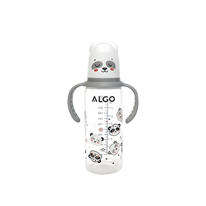 PP Bottle with Handle 240ml FCM Certified – front view