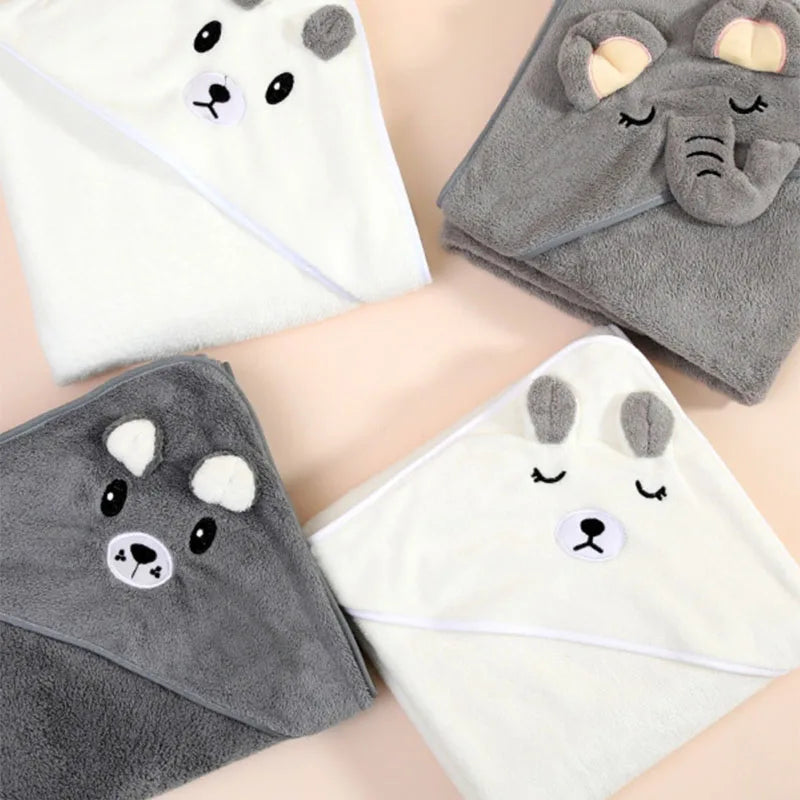 Bath Towel Swaddle 80x80cm 4 Colors – front view