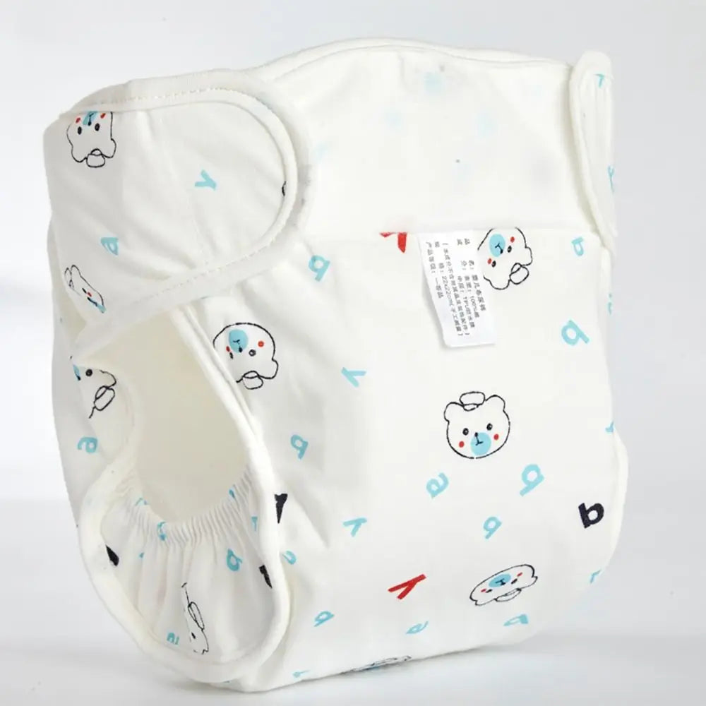 Bear Diaper Pants Reusable Cotton 0-12M