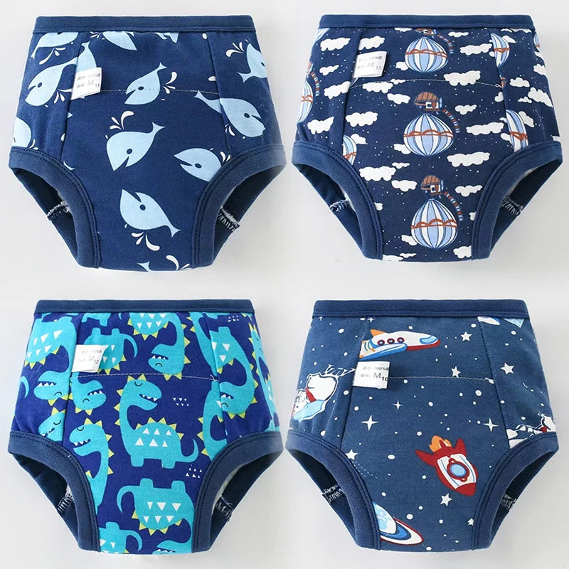 Baby Waterproof Diaper Shorts 4PCS I Training  Pants