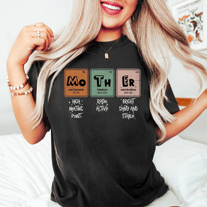 Chemistry Periodic Table Mom T-Shirt Cotton