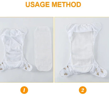  Baby Reusable Diapers Washable Nappies Cotton Diapers