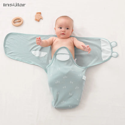 3pcs Cotton Adjustable Swaddle Set 0-6M 12 Prints