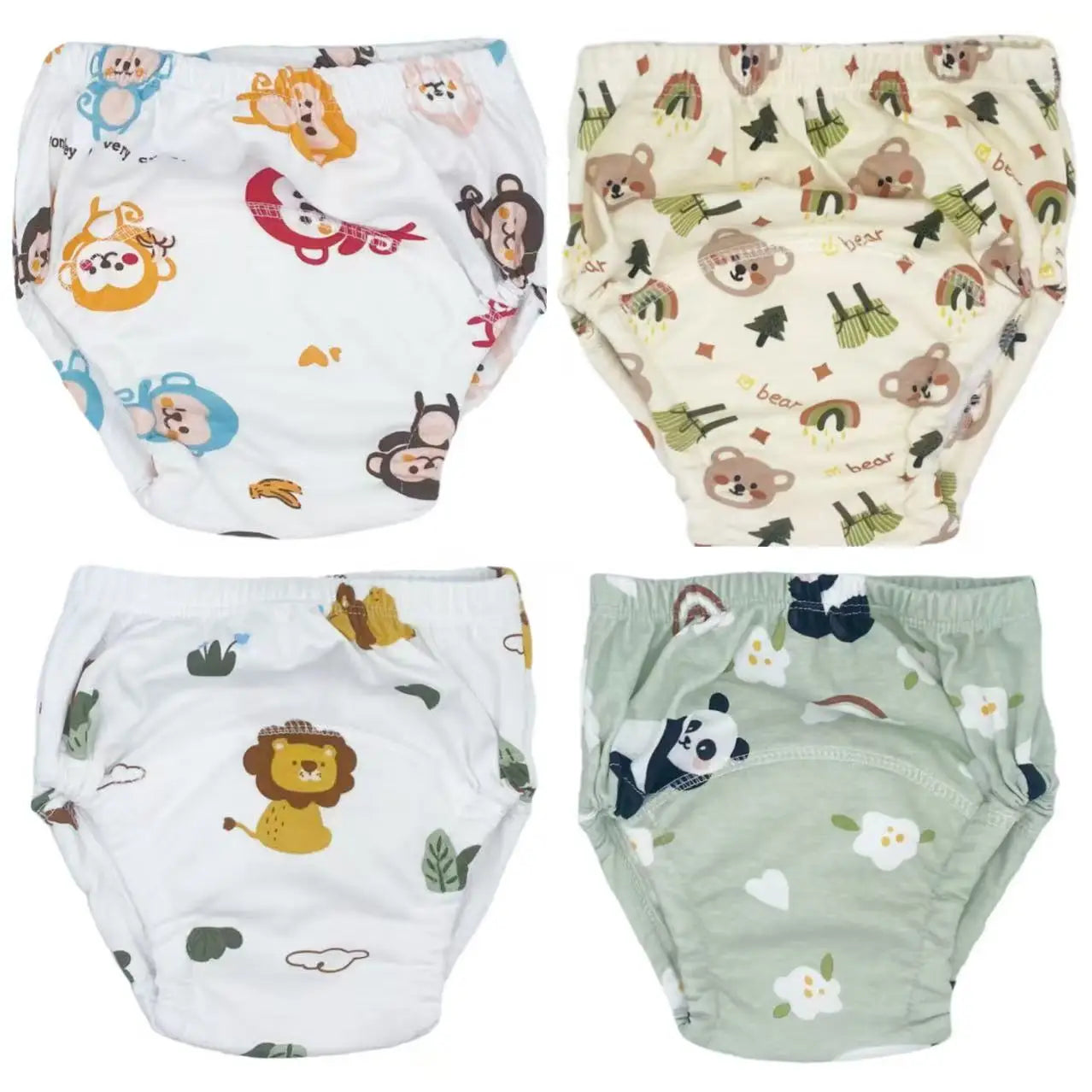 Baby Waterproof Diaper Shorts 4PCS I Training  Pants