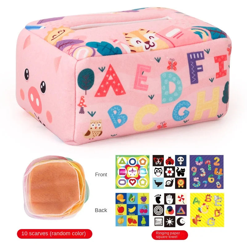 Montessori Magic Tissue Box Sensory Toy 4-12M
