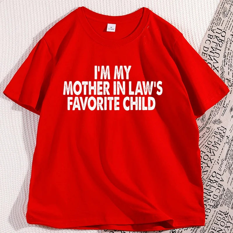 Funny Mother-In-Law Graphic T-Shirt Cotton
