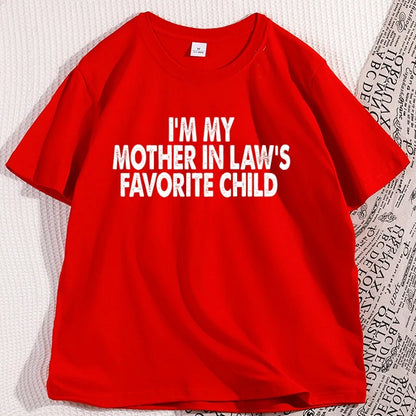 Funny Mother-In-Law Graphic T-Shirt Cotton