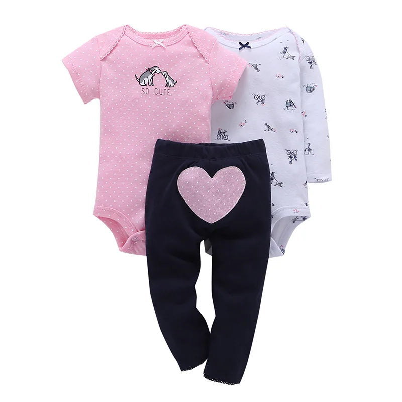 Baby Boy bodysuits Clothes Short Sleeved Bodysuits