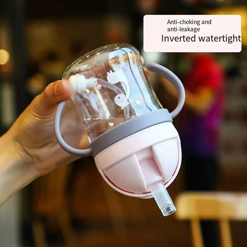 Kids Sippy Cup 250ml Gravity Straw & Handle – front view